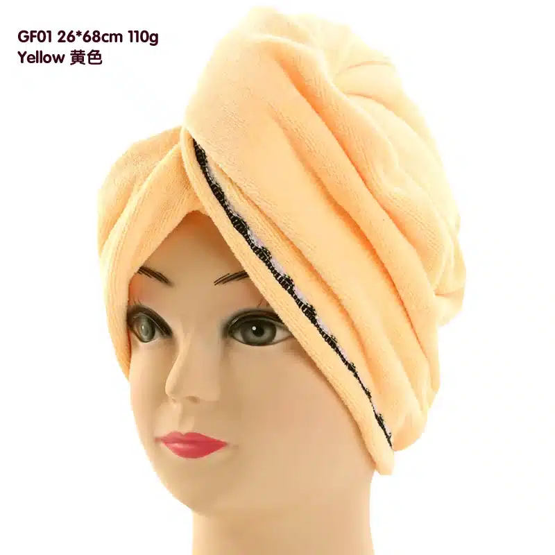 women bathroom super absorbent quictk-drying microfiber Bath towel hair dry cap salon towel 26*68cm 13
