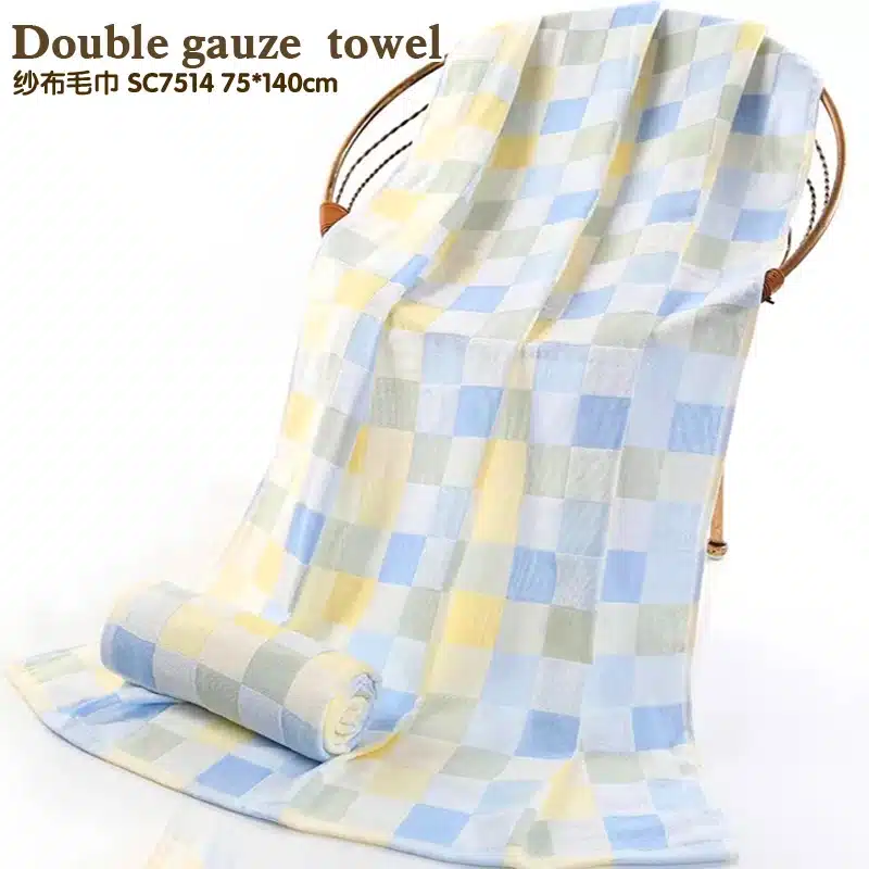 Double gauze bath towel The head cartoon image thin towel Not to drop Mao Quan cotton bath towel 9