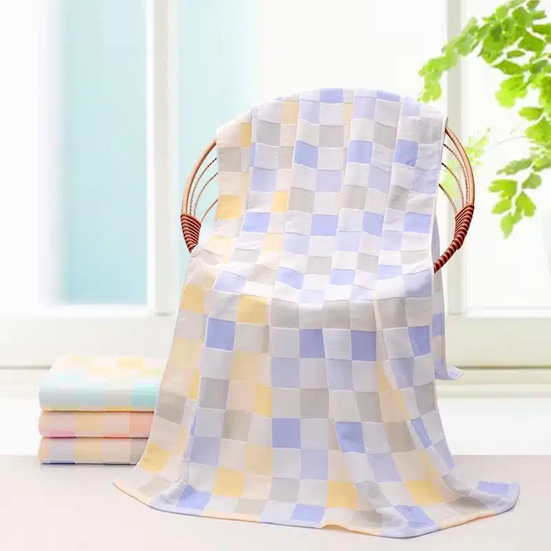 Double gauze bath towel The head cartoon image thin towel Not to drop Mao Quan cotton bath towel 14