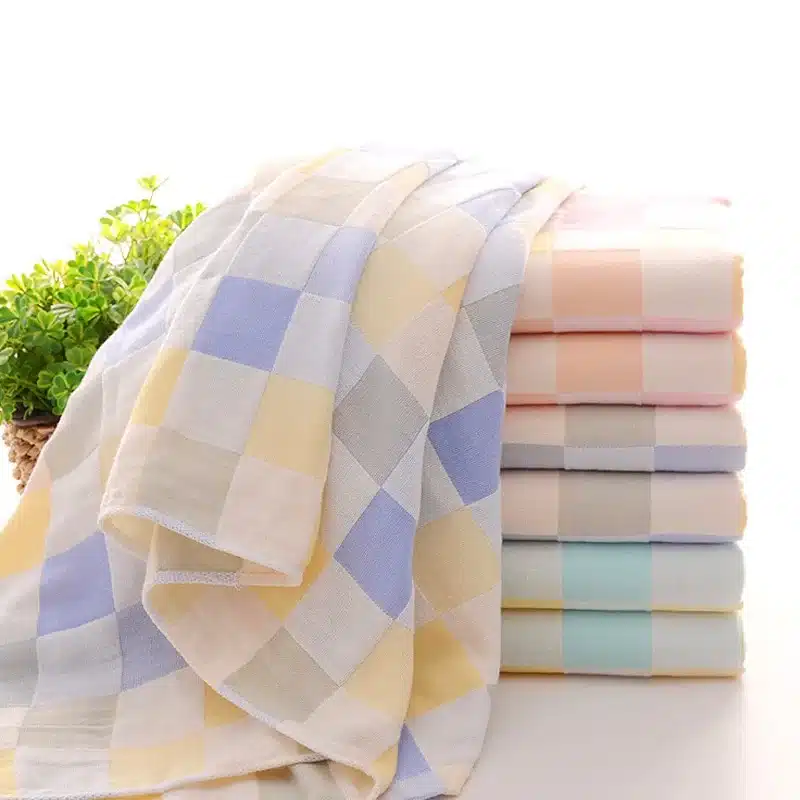 Double gauze bath towel The head cartoon image thin towel Not to drop Mao Quan cotton bath towel 15