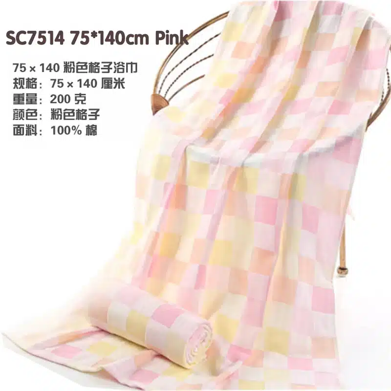 Double gauze bath towel The head cartoon image thin towel Not to drop Mao Quan cotton bath towel 17