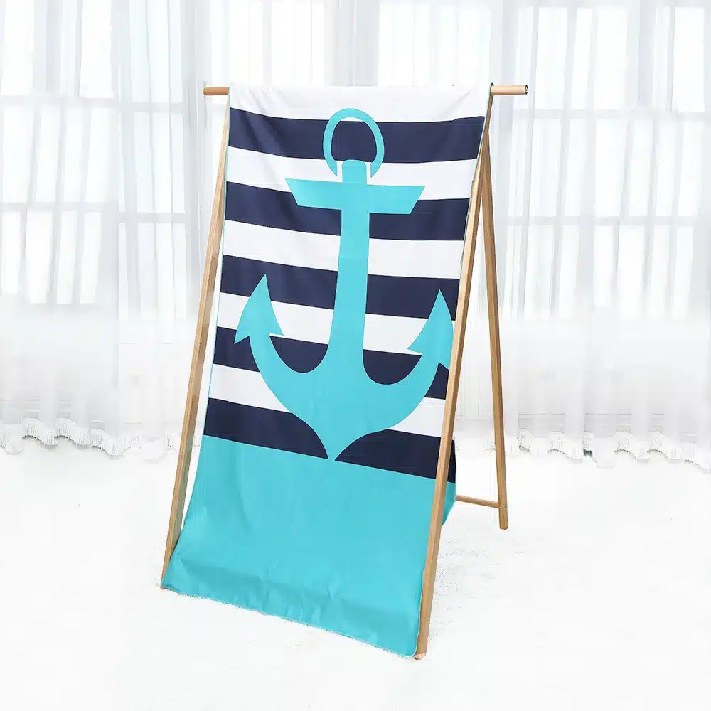 Beach towel Microfiber Swimming towels Traveling Quick dry Sports Bath Camping Outdoor Zipsoft Brand Printed Blue Christmas gift 6