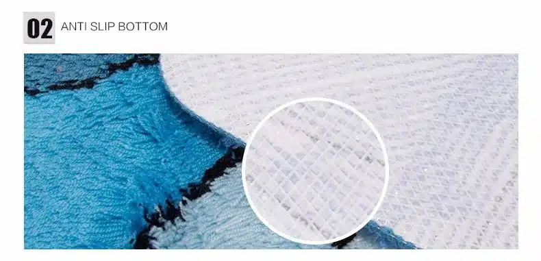 19.6''Wx23.6''L/50x60cm Microfiber acrylic U-shaped toilet bath mats 13