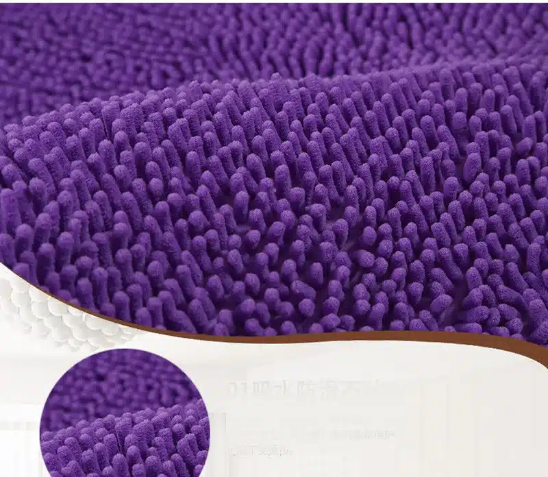 Custom 80*120cm New Chenille Bathroom Mats Large Super Absorbent Water Carpet Non-Slip Mat Kitchen Bathroom Bath Mat 2