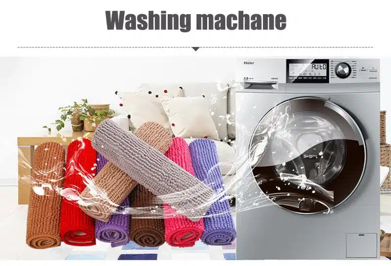 Custom 80*120cm New Chenille Bathroom Mats Large Super Absorbent Water Carpet Non-Slip Mat Kitchen Bathroom Bath Mat 4