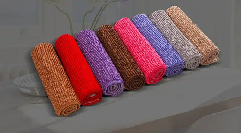 Custom 80*120cm New Chenille Bathroom Mats Large Super Absorbent Water Carpet Non-Slip Mat Kitchen Bathroom Bath Mat 9