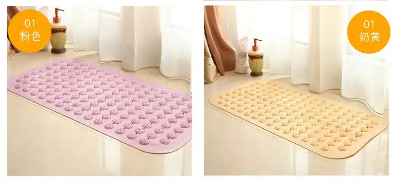 2017 new Non-slip bath mats bathroom shower PVC bath door mat 11