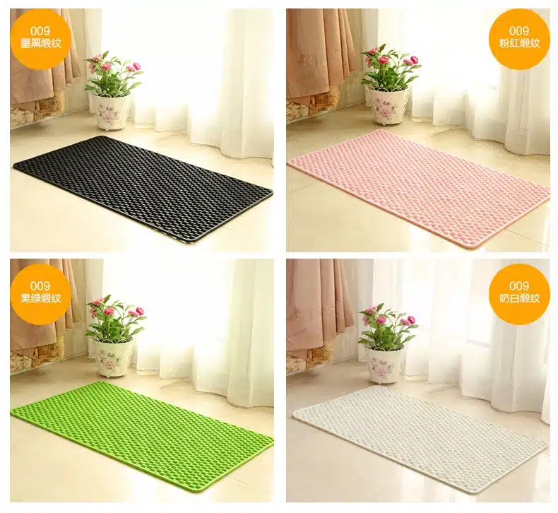 2017 new Non-slip bath mats bathroom shower PVC bath door mat 19