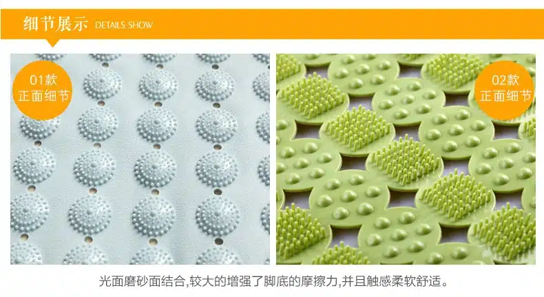 2017 new Non-slip bath mats bathroom shower PVC bath door mat 21