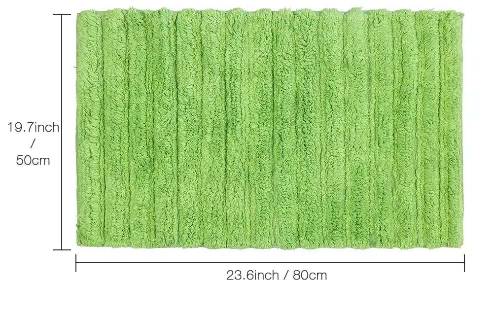 Anti-slid Bathroom Mats cotton Tufted Mats Capacho Green Stripe Bath Mat Solid bathroom Carpet Rug tapis de bain 45*75cm CT-006 16