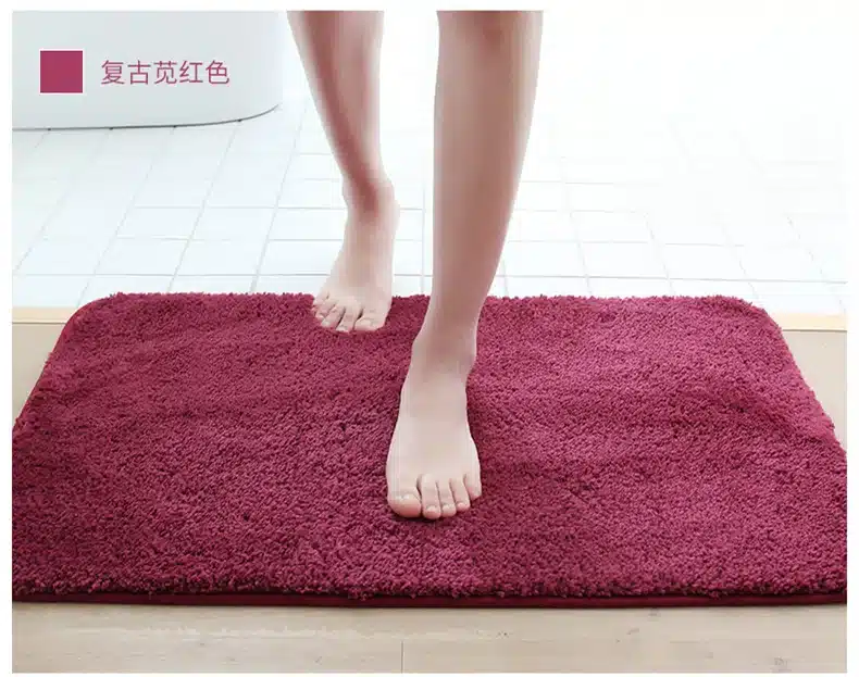 1PCS 60*90CM Bathroom Mats Set Memory Foam Rug Kit, 50*50CM Toilet Pattern Bath Non-slip Floor Carpet Mat for Bathroom Decor 28