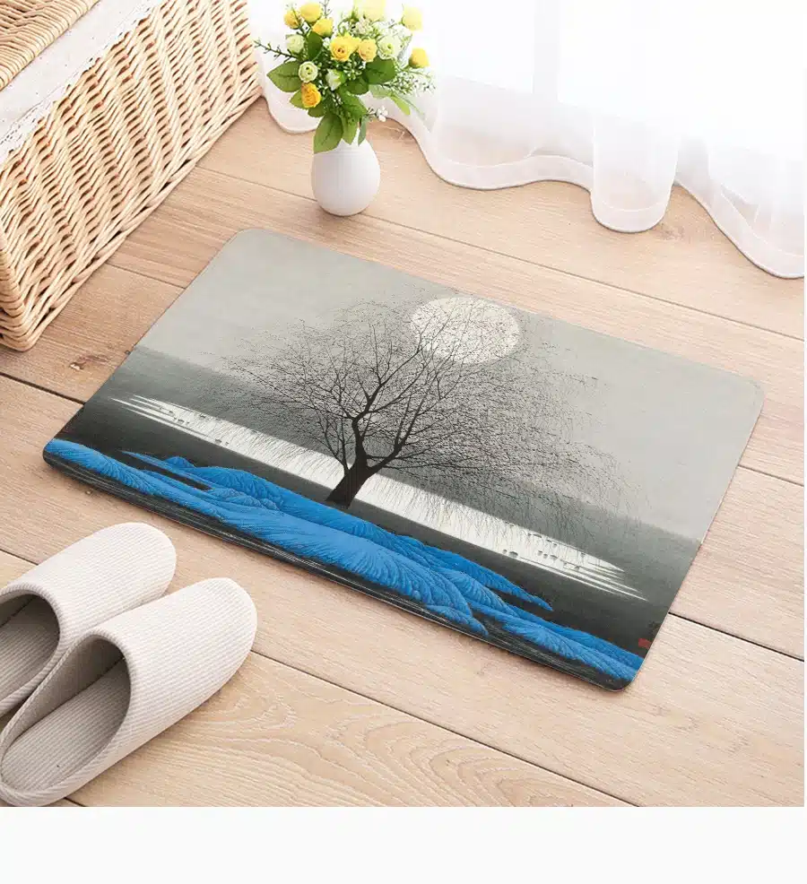 Moon Night Shower Curtain Waterproof Polyester Fabric 180x180cm Shower Curtain And 40x60cm Bath Floor Mat For The Bathroom 14