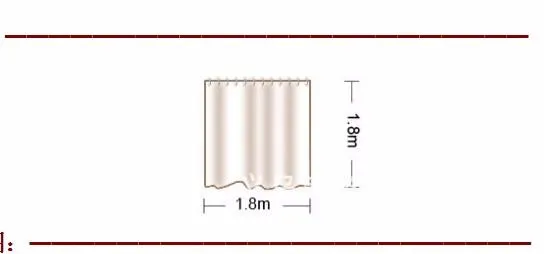 High-end diamond thick waterproof polyester strip yin and yang shower curtain mildew thickening bathroom curtain bathroom Hotel 1