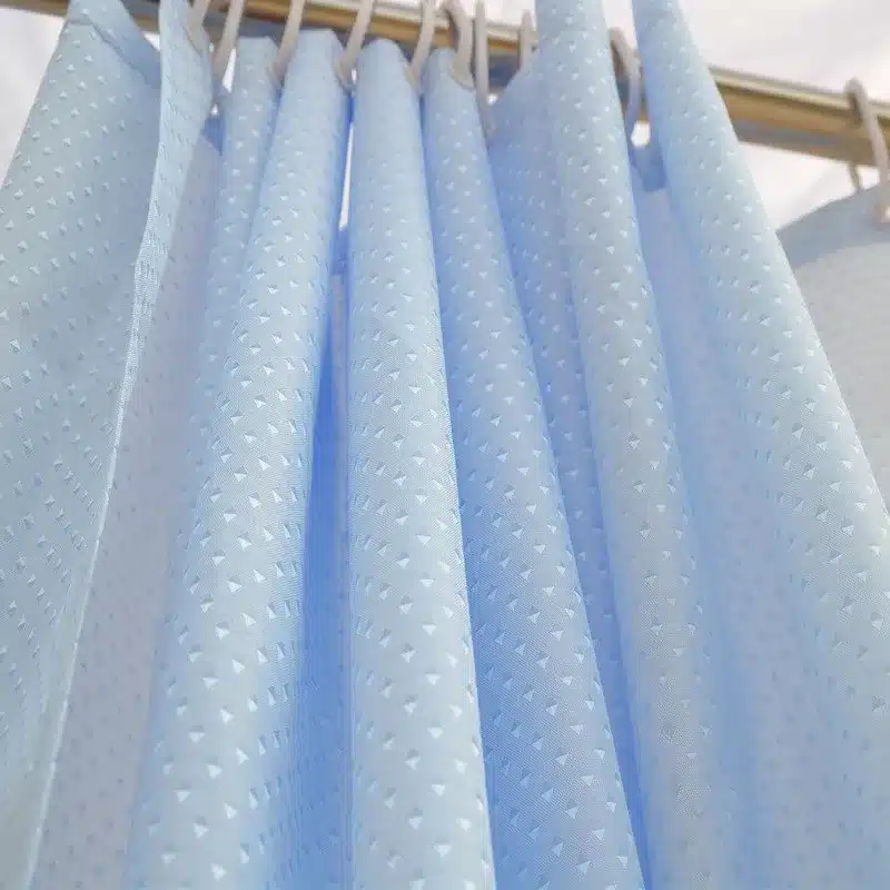 High-end diamond thick waterproof polyester strip yin and yang shower curtain mildew thickening bathroom curtain bathroom Hotel 6