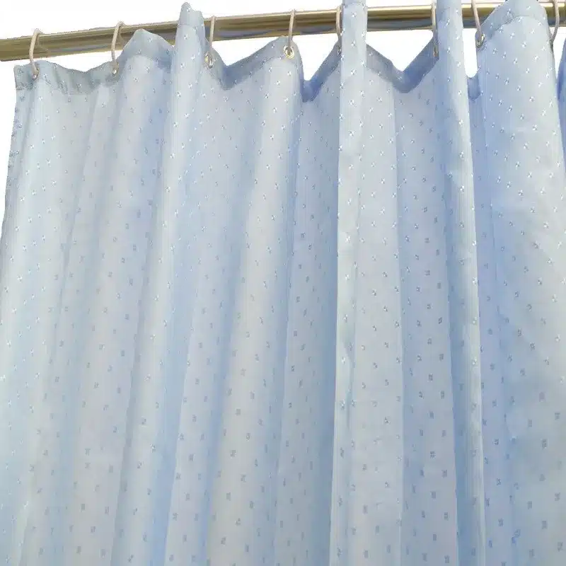 High-end diamond thick waterproof polyester strip yin and yang shower curtain mildew thickening bathroom curtain bathroom Hotel 7