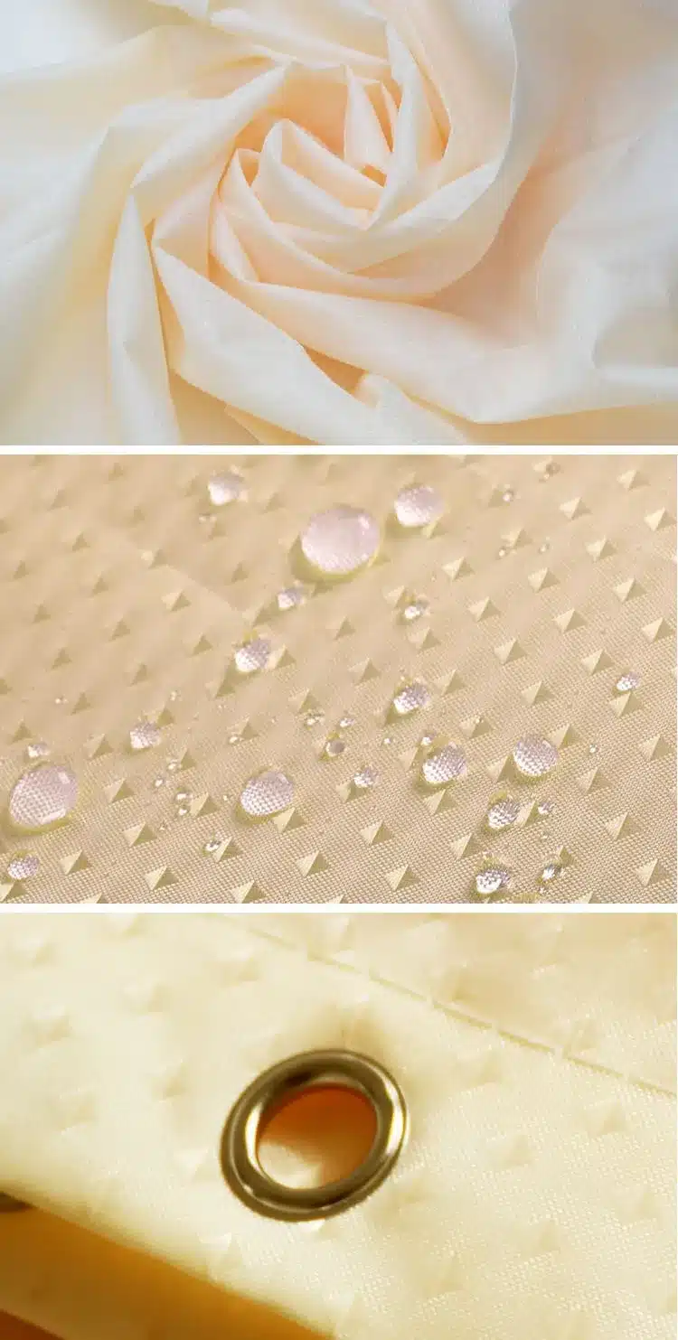 High-end diamond thick waterproof polyester strip yin and yang shower curtain mildew thickening bathroom curtain bathroom Hotel 17