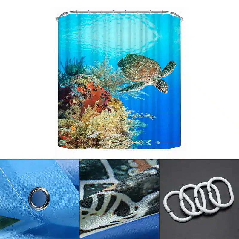 1.8 M Modern Waterproof shower 3D Colorful Shower Curtain Bathroom Curtain fish curtains Bath Decor Shower Curtains 23