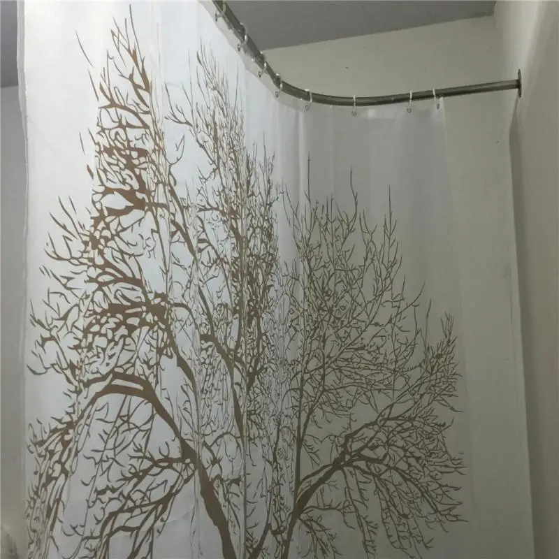 Creative Home Decor Polyester Brown Tree Waterproof Shower Curtain Bathroom Curtain 180 * 180CM 4