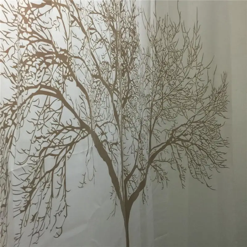 Creative Home Decor Polyester Brown Tree Waterproof Shower Curtain Bathroom Curtain 180 * 180CM 8