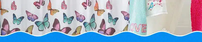 Butterfly Print Shower Curtain Waterproof Mildew Proof Polyester Fabric Bathroom Curtains 180cm*180cm 2019 Newest Simple Design 6