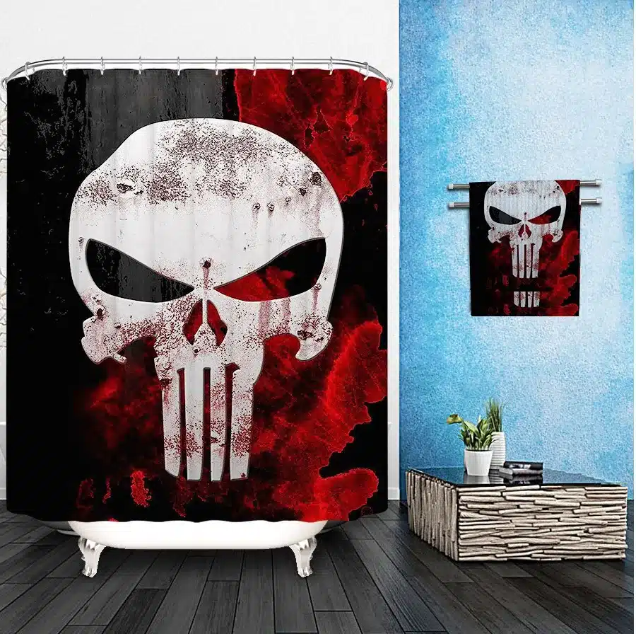 Skulls Shower Curtain Pattern Customized Shower Curtain Waterproof Bathroom Fabric 150x180cm Shower Curtain For Bathroom 9