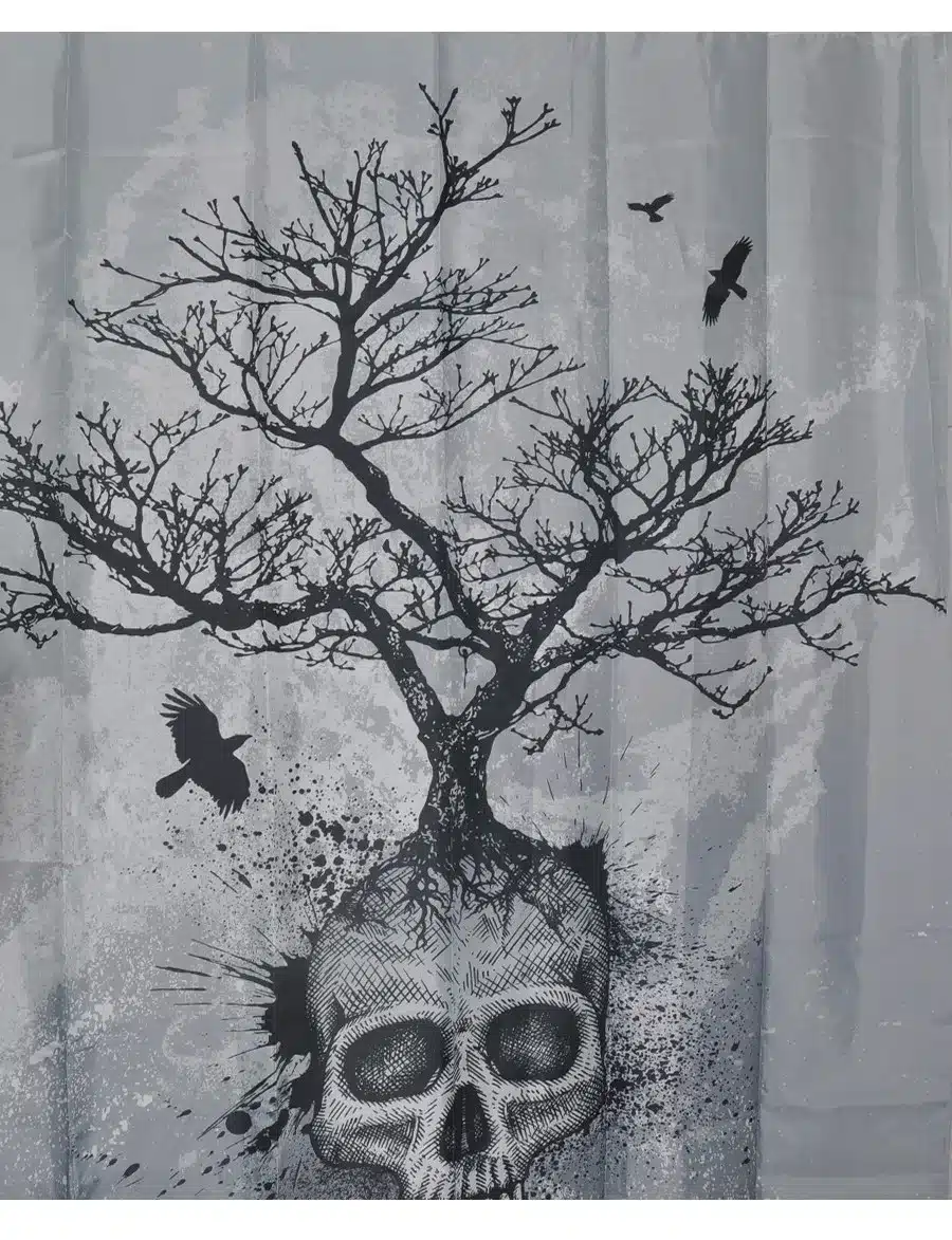 Skulls Shower Curtain Pattern Customized Shower Curtain Waterproof Bathroom Fabric 150x180cm Shower Curtain For Bathroom 19