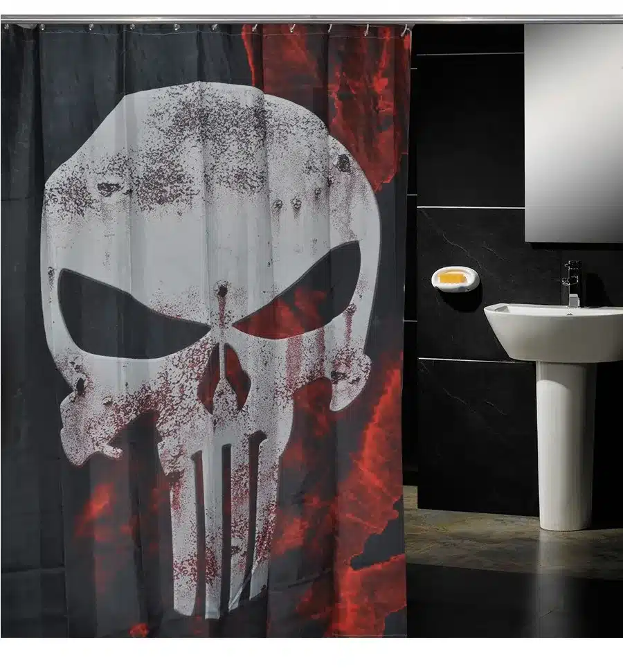 Skulls Shower Curtain Pattern Customized Shower Curtain Waterproof Bathroom Fabric 150x180cm Shower Curtain For Bathroom 20