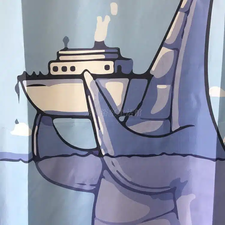Cartoon Nessie terylene Best gift Never Stop Dreaming Shower Curtain 180*180cm 3