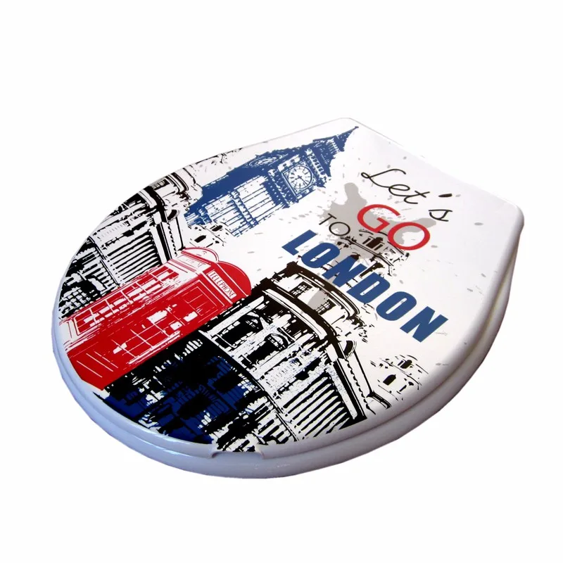 toilet lid cover standard closing 2017 high quality colorful toilet seat cover set hot selling fashion bathroom pp toilet seat 11