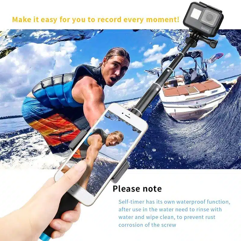 Tripod Pole Selfie Stick for GoPro Extendable Monopod Handheld Pole for Go Pro Hero 7/6/5/4 SJCAM EKEN H9 SONY Xiaomi Yi iPhone 8