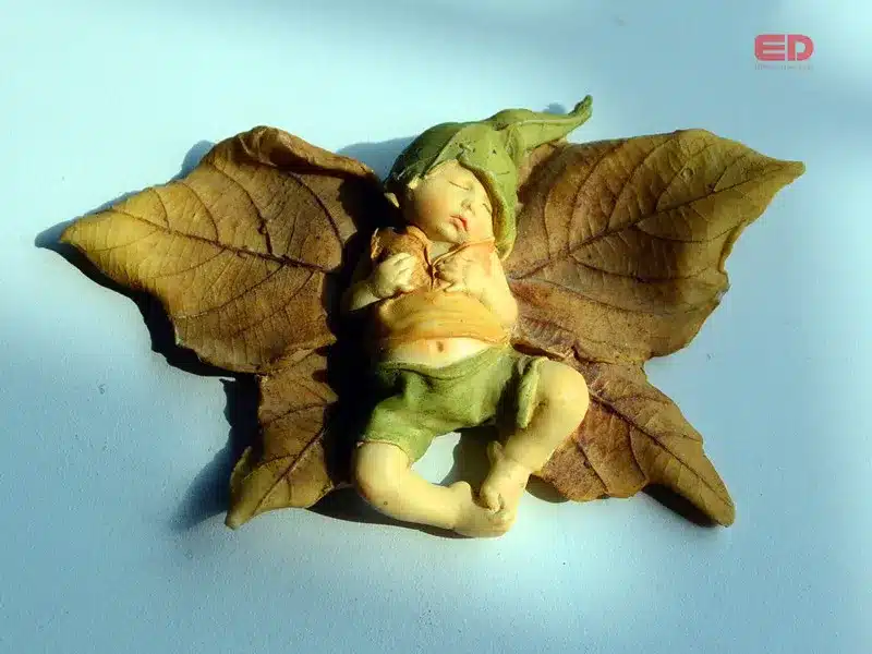 Everyday Collection Resin Angel Figurine Christmas Tree/Halloween Decorations Garden Decor Sleeping Fairy Baby Outdoor Statue 10