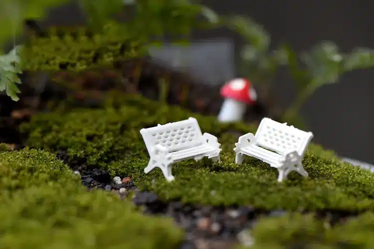 10Pcs/lot Mini Garden Decoration Chairs Fairy Garden Miniatures Terrarium Figurines Chair Craft Decoration Terrarium Figurine 14