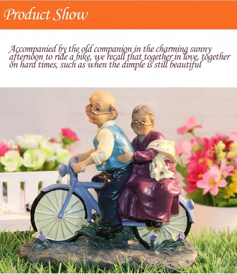 Q-glory Garden Resin Figures For Home Wedding Decoration Accessories Miniature Garden Decorative Ornaments Souvenir Gifts 9