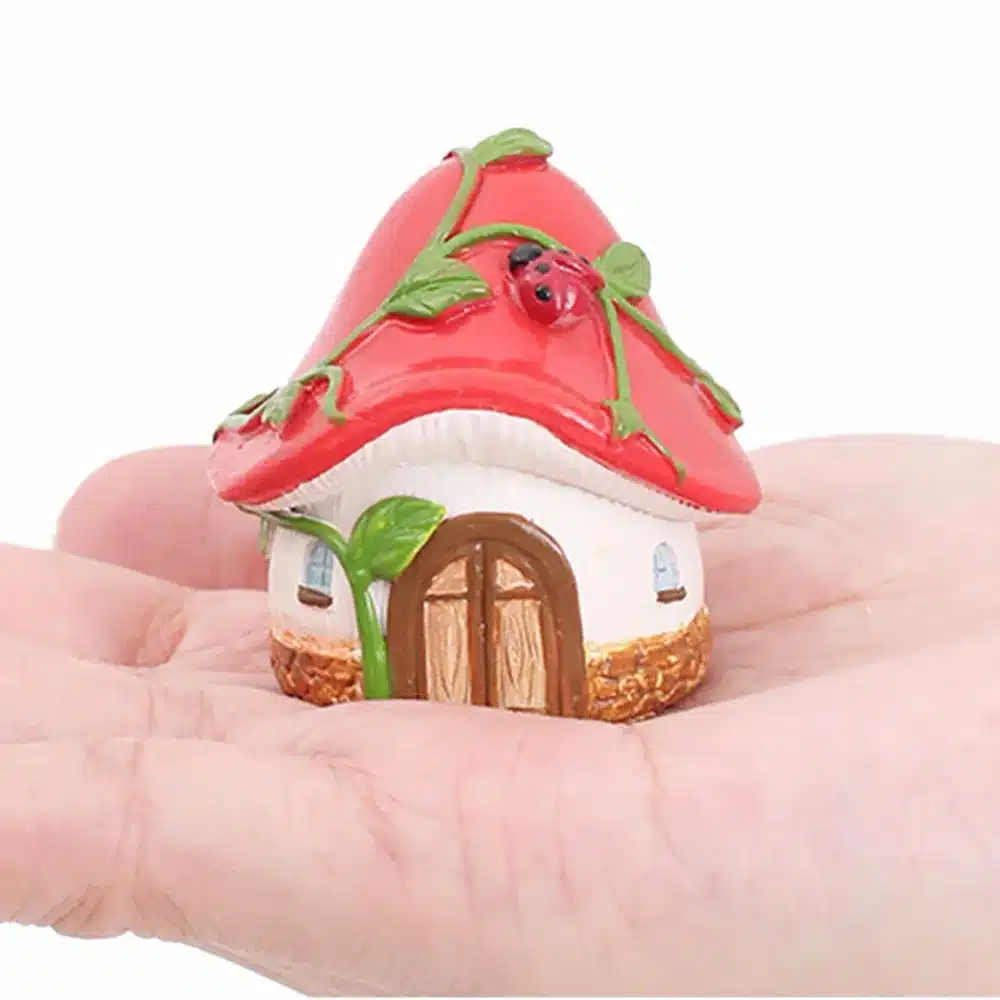 Garden Micro Landscape Mini Resin House Miniature House Fairy Home Garden Decoration Crafts Artesanato Miniature Fairy Garden 6