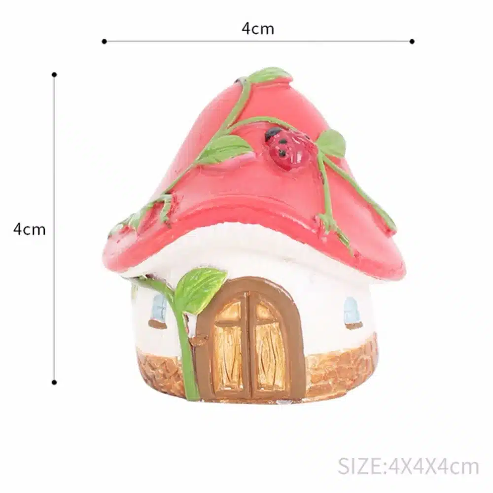 Garden Micro Landscape Mini Resin House Miniature House Fairy Home Garden Decoration Crafts Artesanato Miniature Fairy Garden 8