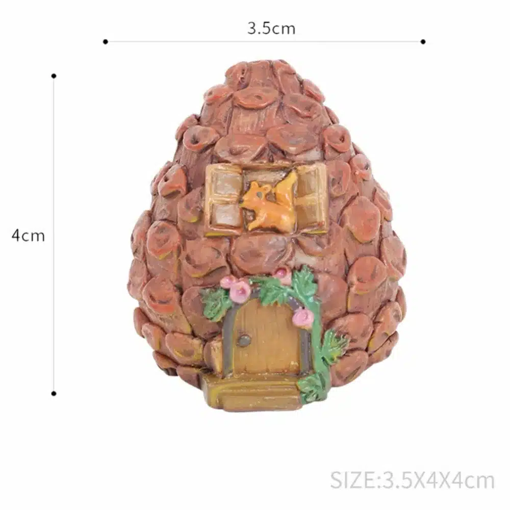 Garden Micro Landscape Mini Resin House Miniature House Fairy Home Garden Decoration Crafts Artesanato Miniature Fairy Garden 9