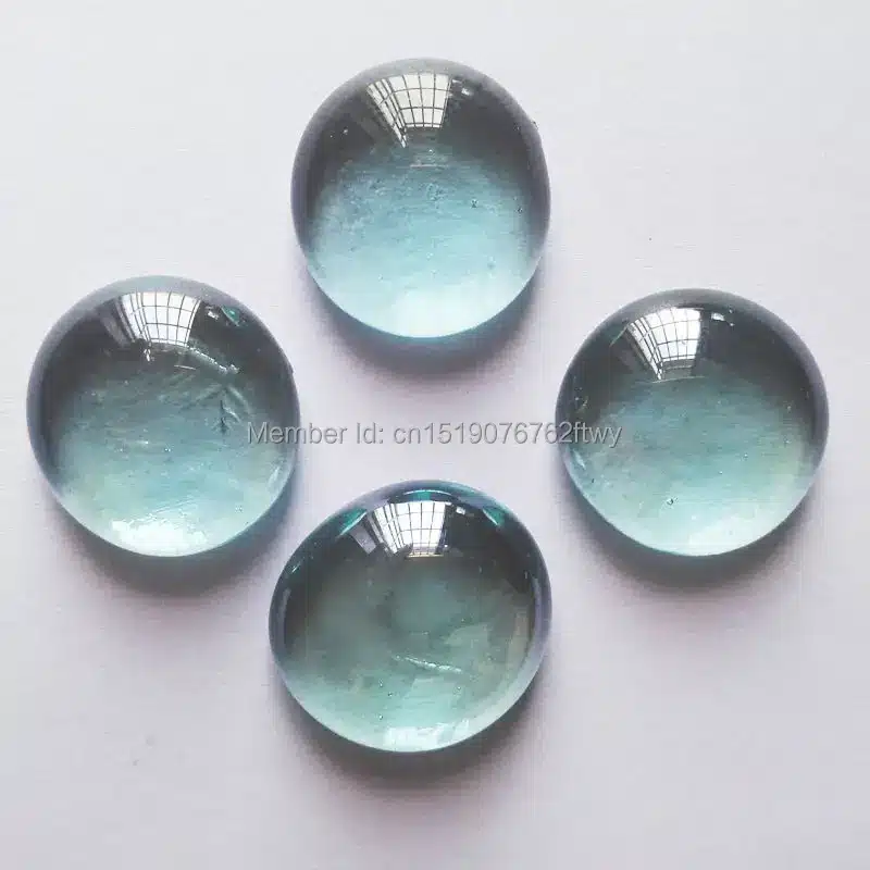 BLue Glass Craft Gift 80 pcs Flat Glitter Beads Pebble Stones For Vase Fish Tank Garden Decoration Decorative Glass Marble Stone 16