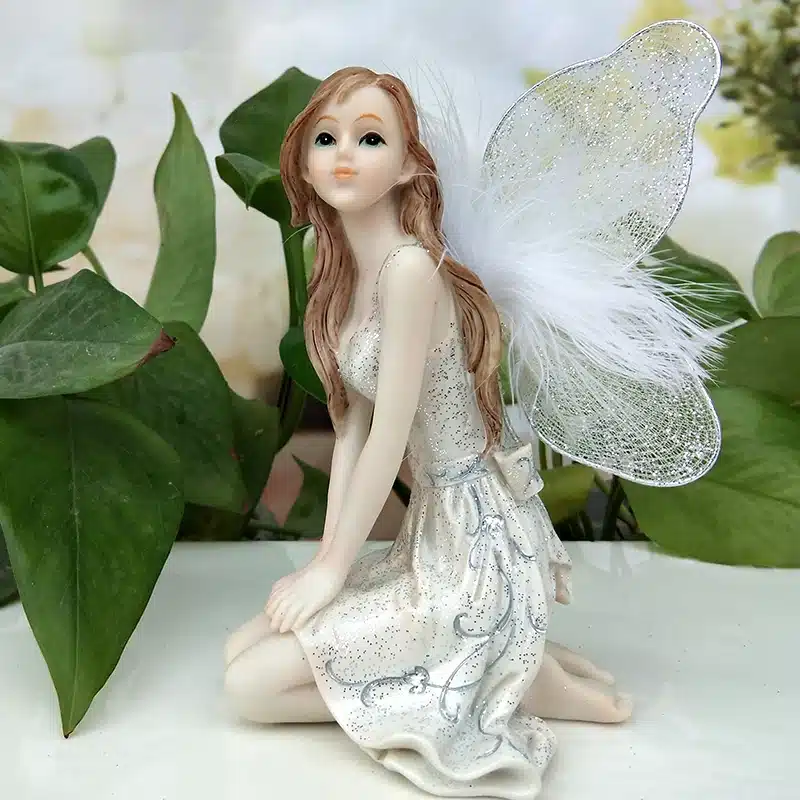 Garden fairy Resin crafts angel ornaments home garden decorations decrative crafts Car Decor Europe Style White Angels 17