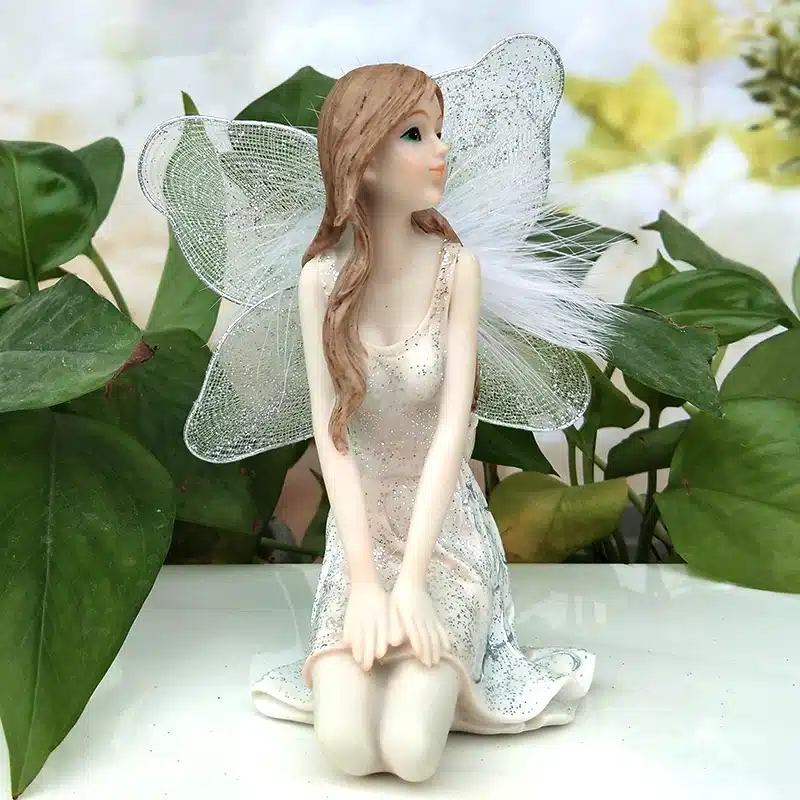 Garden fairy Resin crafts angel ornaments home garden decorations decrative crafts Car Decor Europe Style White Angels 18