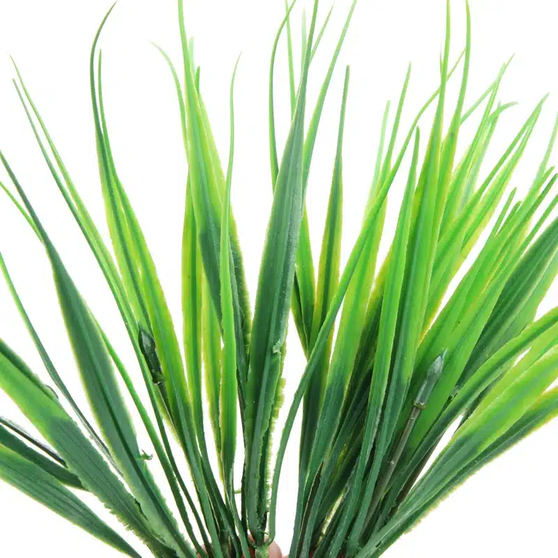 10Pcs Artificial Plants Green Grass Plastic Plant Artificial Grass Desktop Decor Grass for Garden Outdoor Decoration Fake Plants 20