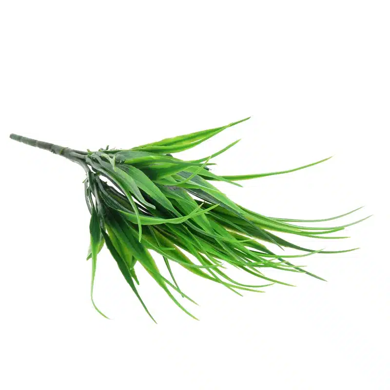 10Pcs Artificial Plants Green Grass Plastic Plant Artificial Grass Desktop Decor Grass for Garden Outdoor Decoration Fake Plants 21