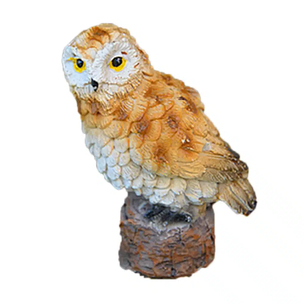Gardening Decoration Micro-Landscape Mini Simulated Owl Model Garden Ornaments Garden Yard Stand Animal Miniature 14