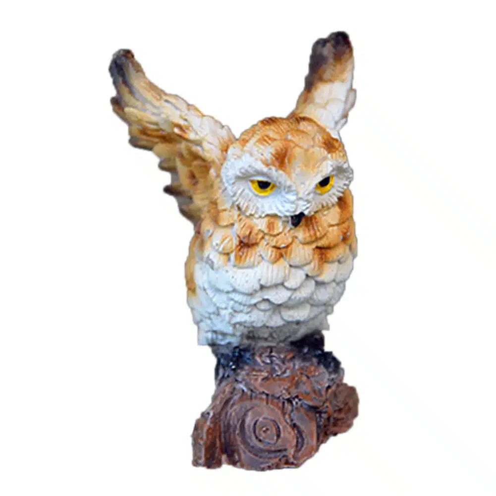 Gardening Decoration Micro-Landscape Mini Simulated Owl Model Garden Ornaments Garden Yard Stand Animal Miniature 15