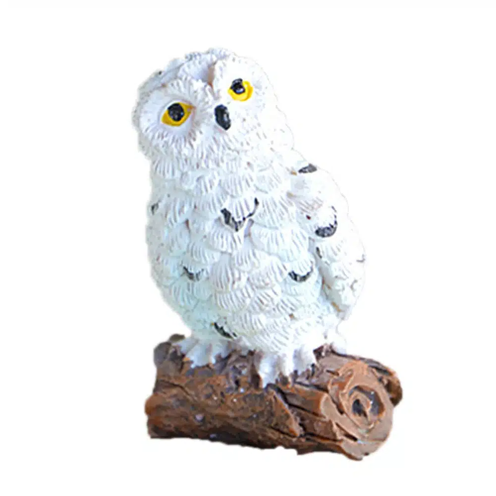 Gardening Decoration Micro-Landscape Mini Simulated Owl Model Garden Ornaments Garden Yard Stand Animal Miniature 16