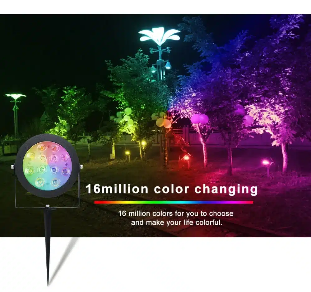 GLEDOPTO ZIGBEE light link LED garden lamp outdoor light 12W RGB CCT warm white AC110-240V work with Amazon alexa echo ZIGBEE3.0 14