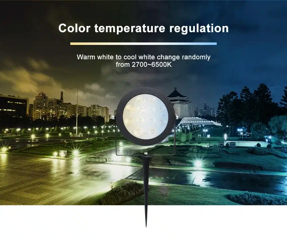 GLEDOPTO ZIGBEE light link LED garden lamp outdoor light 12W RGB CCT warm white AC110-240V work with Amazon alexa echo ZIGBEE3.0 16