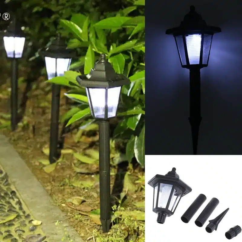 1/2/4/8pcs Waterproof Hexagon solar light LED Solar light Bulb Outdoor Garden lamp Decoration Automatic Sensor Night Security 1