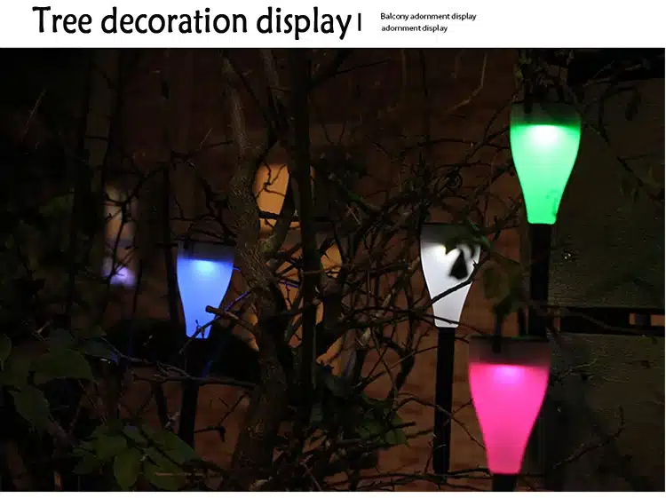 TAMPROAD LED Seven Colors Solar Lawn Lamp Outdoor Plug Garden Lamp Waterproof Landscape Lights garden lights outdoor solar light 21