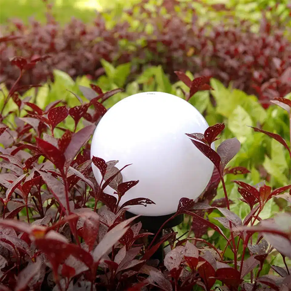 Vunji IP65 LED Solar Garden Ball Light Solar Powered Lawn Lamp with Light sensor for Path Garden Outdoor Holiday Deco 27