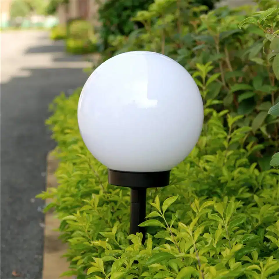 Vunji IP65 LED Solar Garden Ball Light Solar Powered Lawn Lamp with Light sensor for Path Garden Outdoor Holiday Deco 28